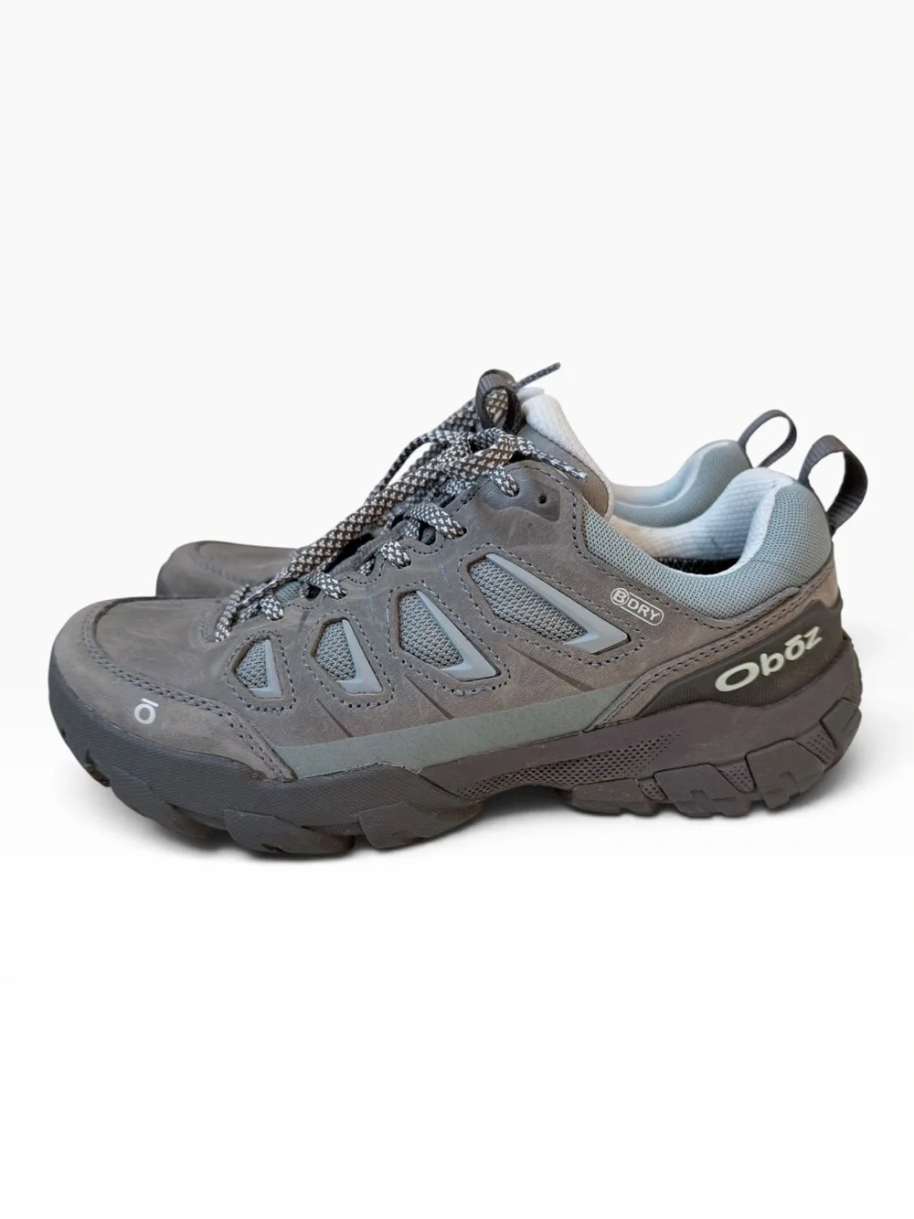 Oboz Women's Sawtooth Low Waterproof Hiking Shoes Grey Size 7